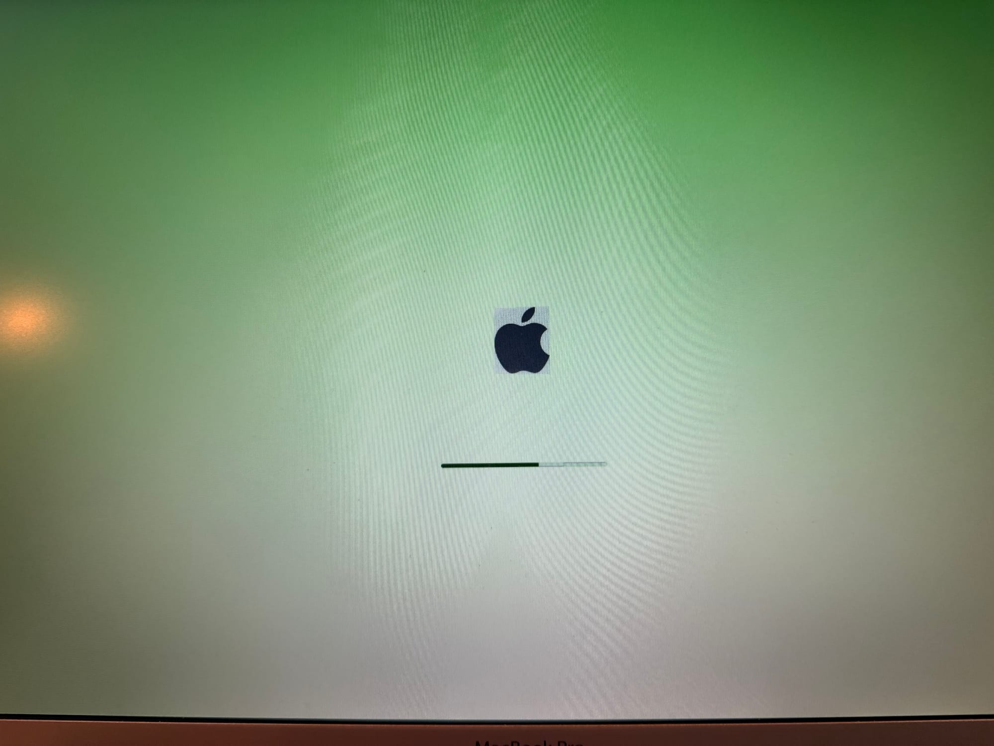 요렇게 부팅시 사과모양 근처에 이상한 테두리가 보이면 200% 당첨!